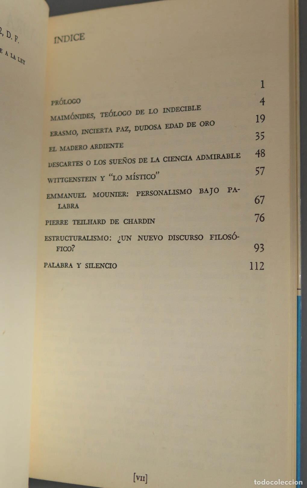 Libros de segunda mano: PALABRA Y SILENCIO. Xirau. 1968 - Foto 2