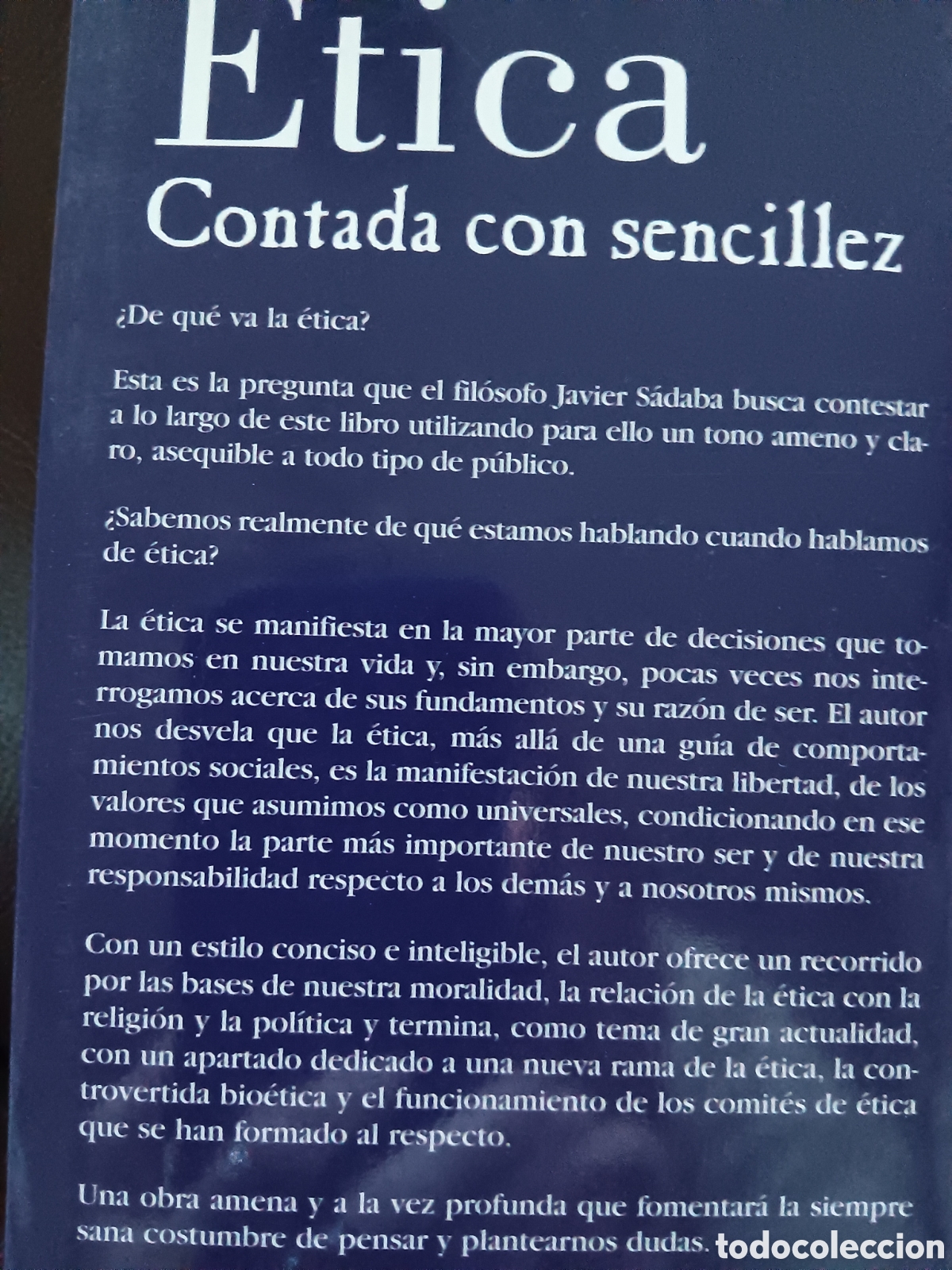 Libros de segunda mano: Javier S&aacute;daba. La &Eacute;tica - Foto 2