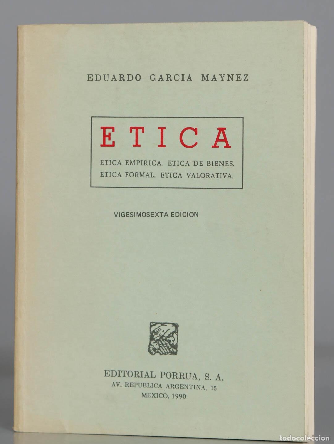 Libros de segunda mano: ETICA. MAYNEZ. 1990 - Foto 1