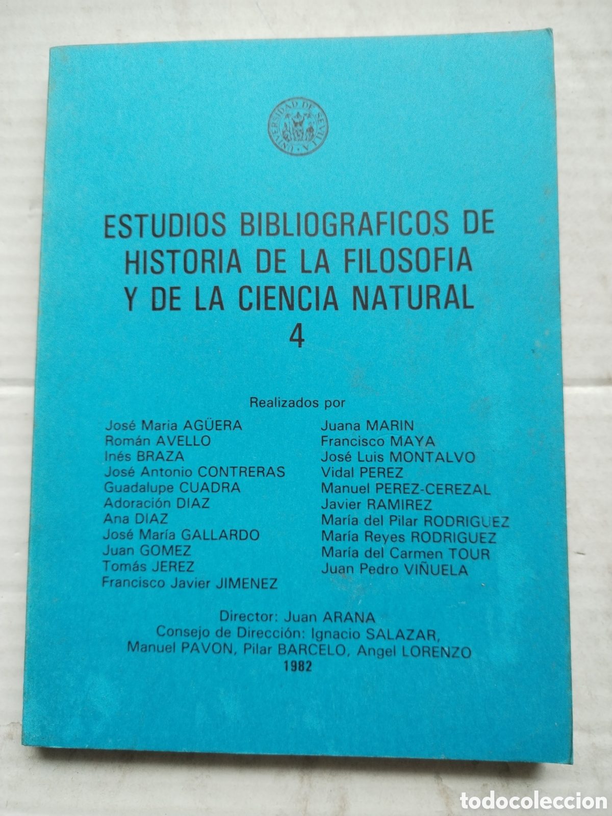 Second hand books: ESTUDIOS BIBLIOGR&Aacute;FICOS DE HISTORIA DE LA FILOSOFIA Y DE LA CIENCIA NATURAL