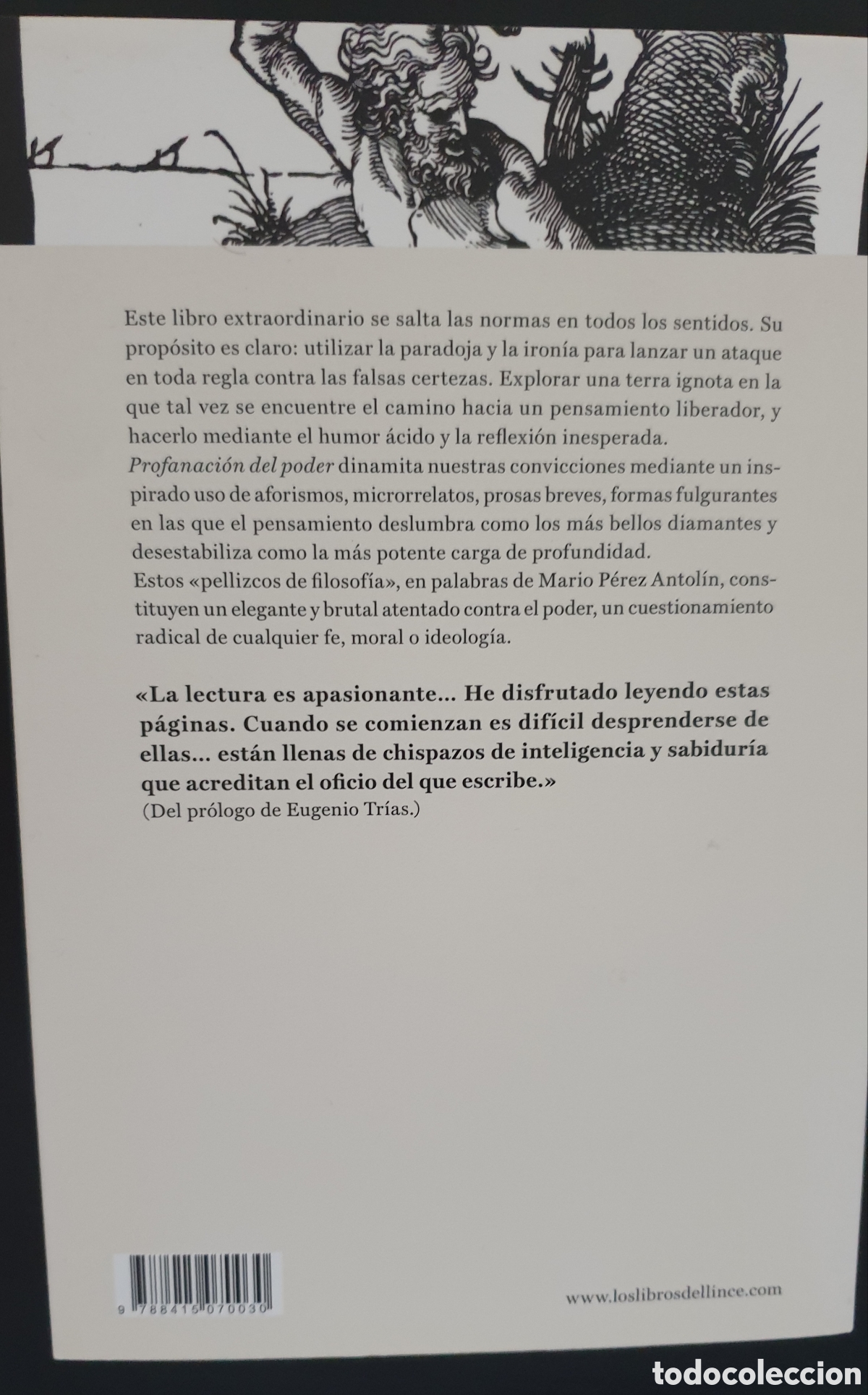 Libros de segunda mano: Profanaci&oacute;n del poder. Mario P&eacute;rez Antol&iacute;n - Foto 2