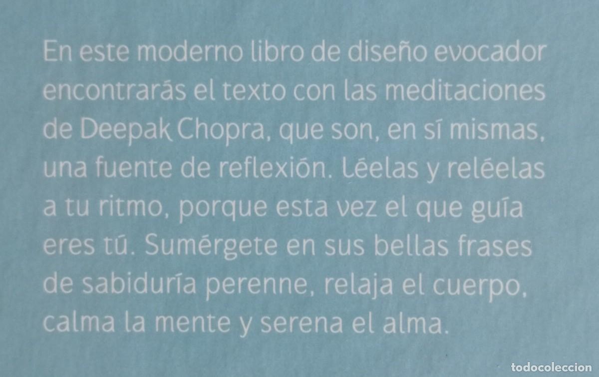 Libros de segunda mano: MEDITACIONES PARA EL ALMA - DEEPAK CHOPRA - 1 LIBRO + 2 CD - Foto 4