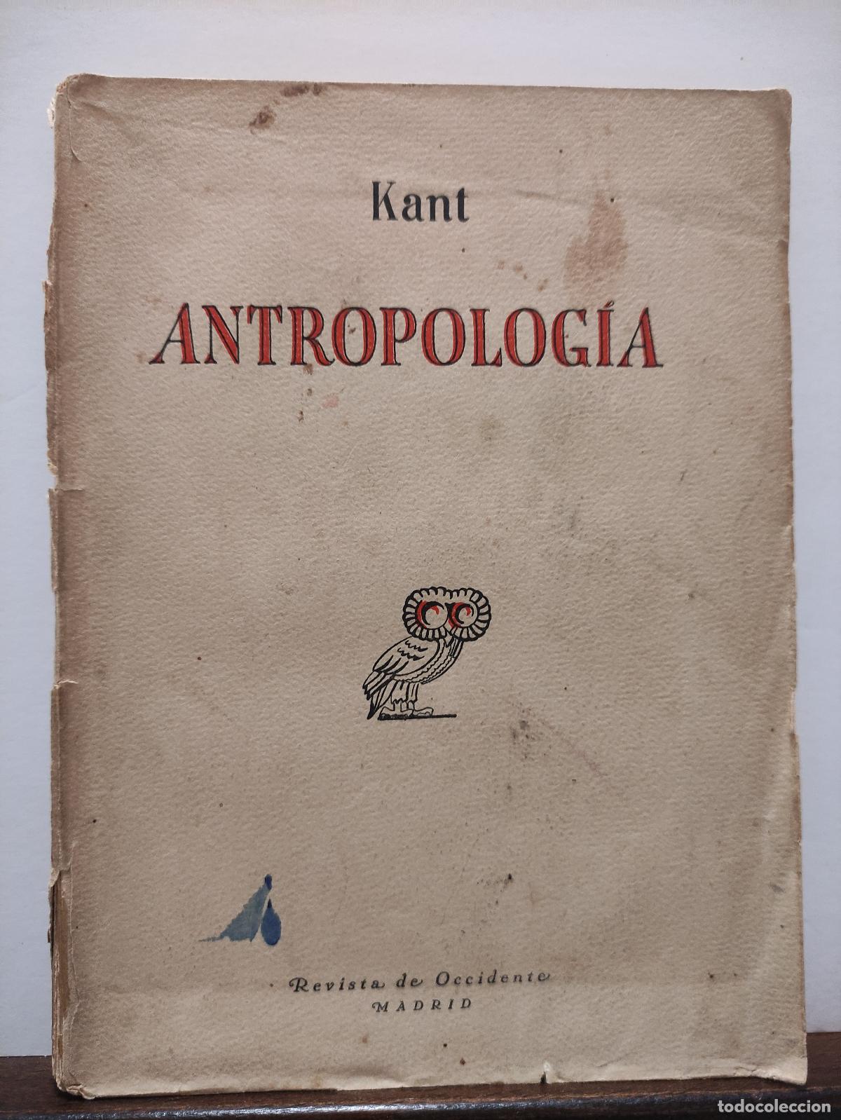 Libros de segunda mano: ANTROPOLOGIA - EN SENTIDO PRAGMATICO - MANUEL KANT
