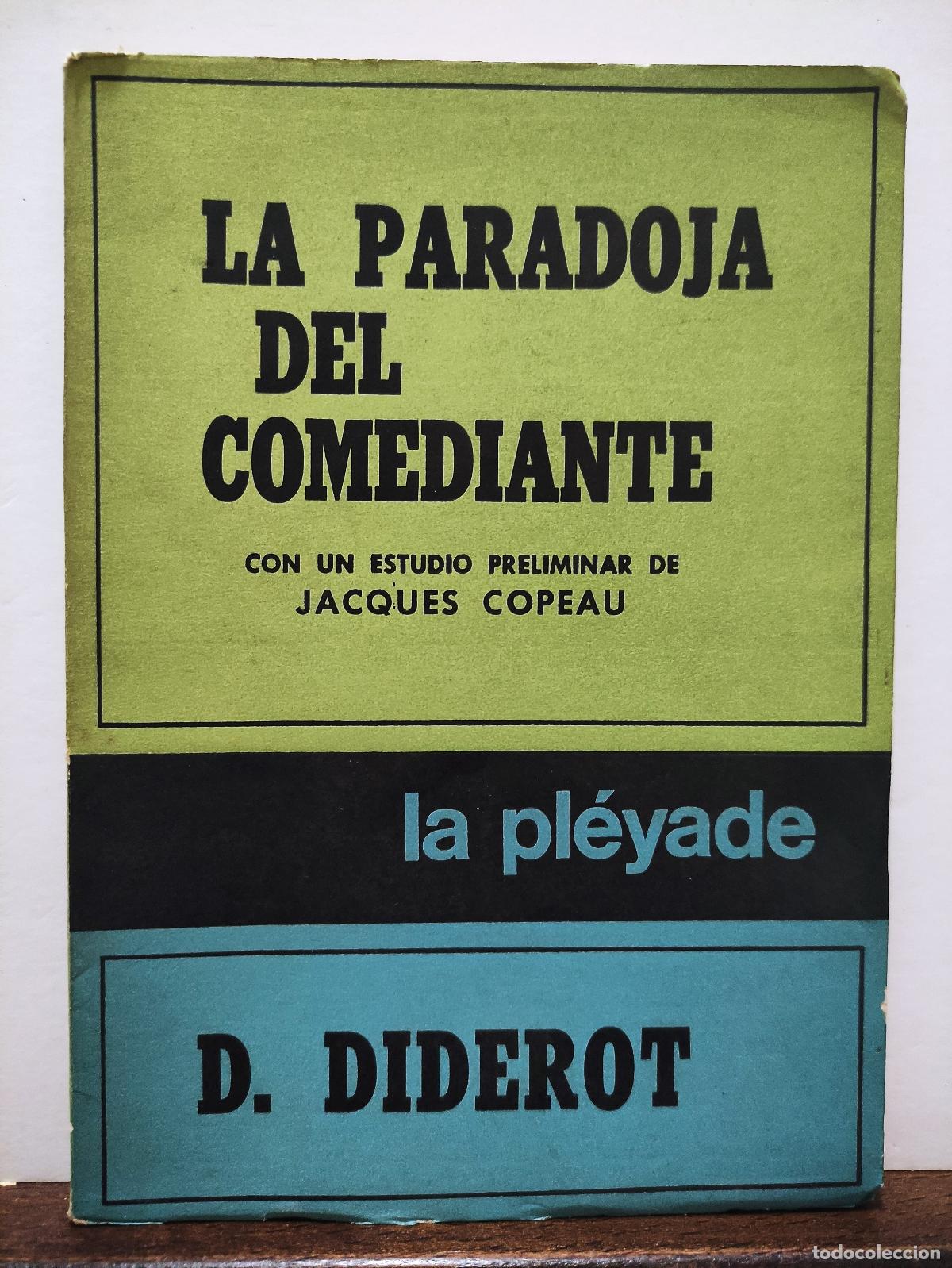 Libros de segunda mano: LA PARADOJA DEL COMEDIANTE - DENIS DIDEROT - Foto 1