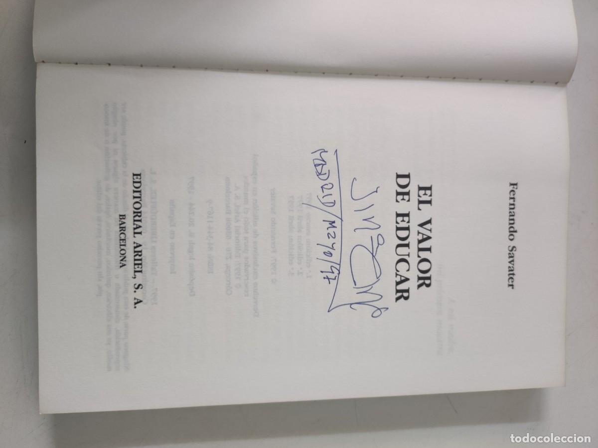 Libros de segunda mano: El valor de educar. Fernando Savater - Foto 3