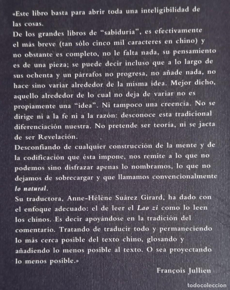 Libros de segunda mano: TAO TE KING - LAO ZI - Foto 2