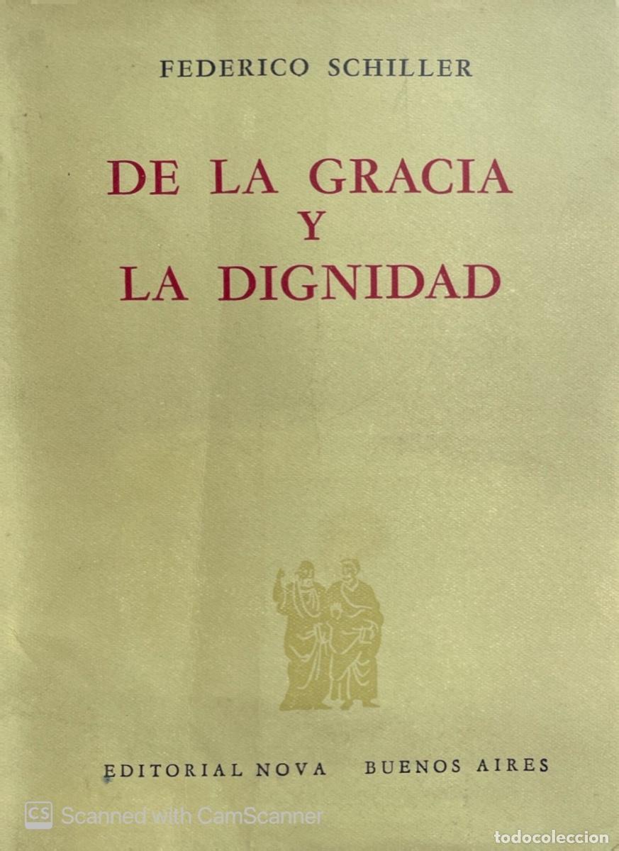 Libros de segunda mano: De la gracia y la dignidad de Fredrich SCHILLER - Foto 1