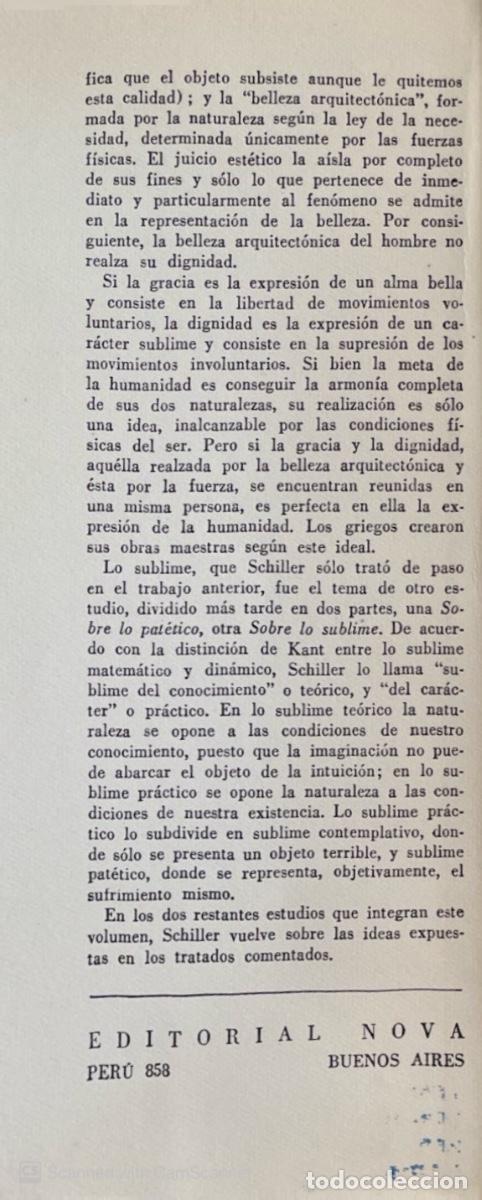 Libros de segunda mano: De la gracia y la dignidad de Fredrich SCHILLER - Foto 3