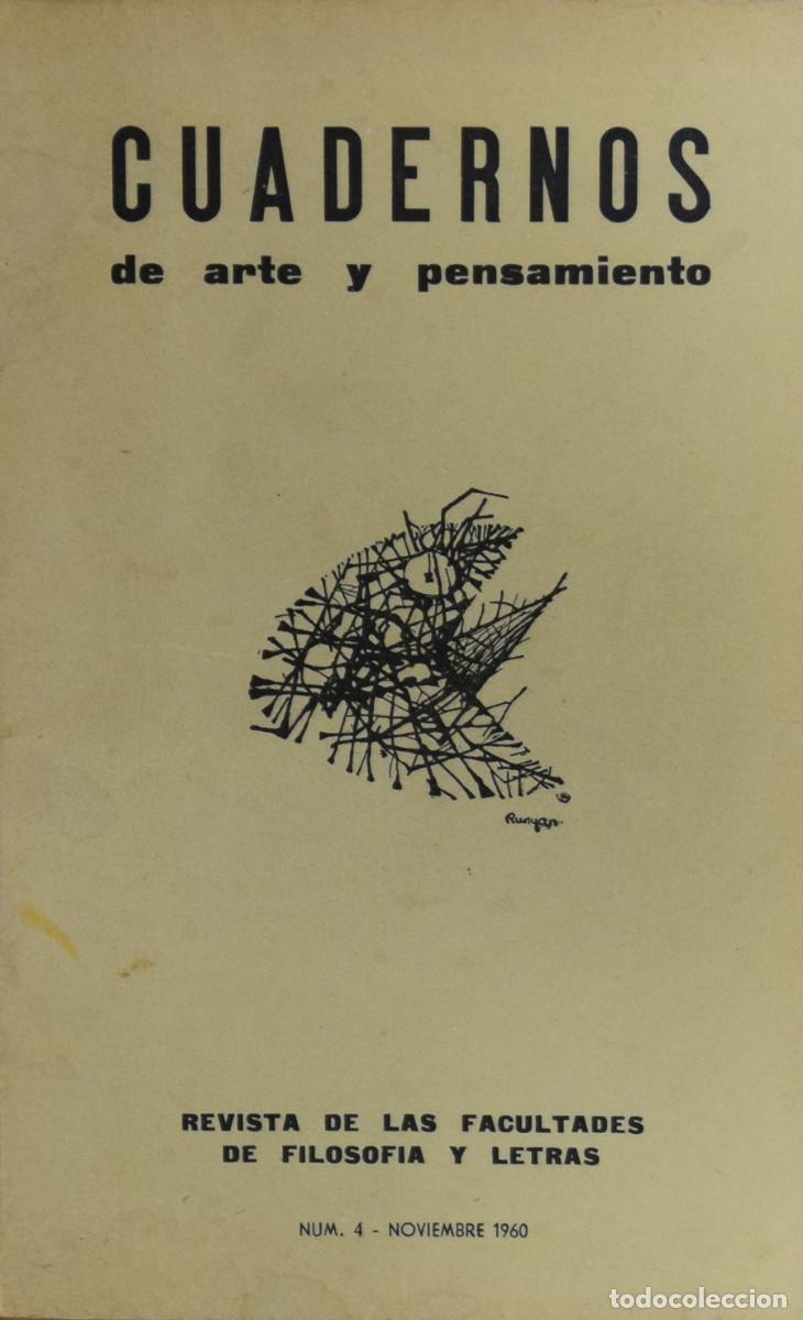 Gebrauchte B&uuml;cher: CUADERNOS DE ARTE Y PENSAMIENTO. REVISTA DE LAS FACULTADES DE FILOSOF&Iacute;A Y LETRAS N&uacute;m 4