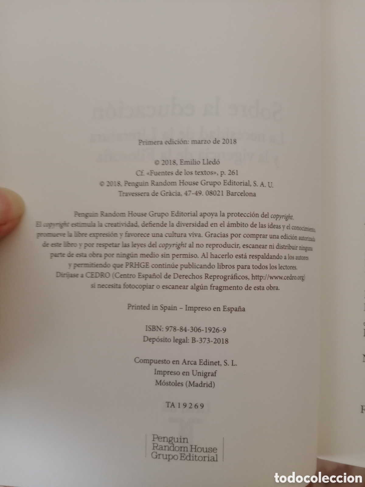 Libros de segunda mano: Sobre la educaci&oacute;n Emilio lled&oacute; - Foto 4