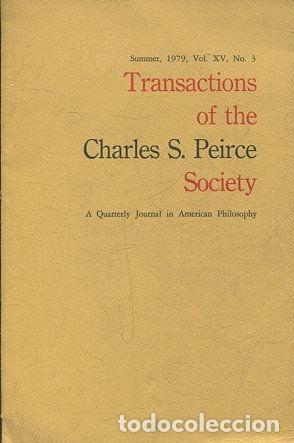 Second hand books: TRANSACTIONS OF THE CHARLES S. PEIRCE SOCIETY. VOL. XV, N&ordm; 3. - PEIRCE Charles S.