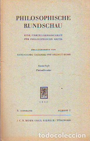 Libros de segunda mano: Platonliteratur. B&uuml;cher &uuml;ber Platon. Sonderheften der Philosophische Rundschau. Herausgegeben von Ha