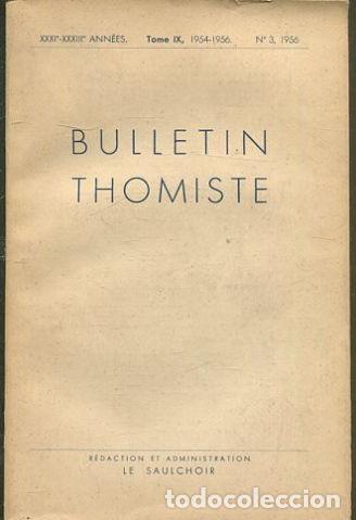 Libros de segunda mano: Bulletin thomiste TOME IX, 1954-1956. - VV.AA.
