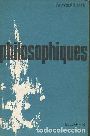 Libri di seconda mano: PHILOSOPHIQUES. REVUE DE LA SOCIETE DE PHILOSOPHIE DU QUEBEC. VOL. V, N&ordm; 2. - VV.AA.