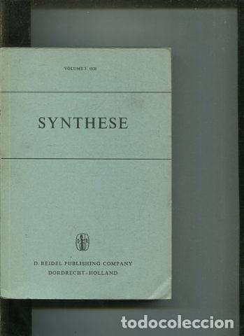 Libri di seconda mano: SYNTHESE VOLUME 3 1938. - VV.AA.