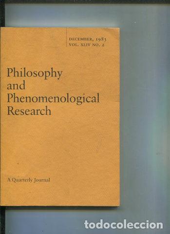 Libri di seconda mano: Philosophy and Phenomenological Research: A Quarterly Journal - D&Ccedil;ECEMBER, 1983. VOL. XLIV No.2. - V