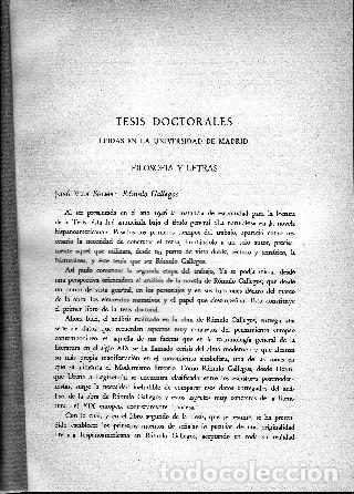 Libri di seconda mano: TESIS DOCTORALES LEIDAS EN LA UNIVERSIDAD DE MADRID. - VV.AA.