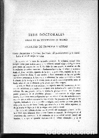 Libri di seconda mano: TESIS DOCTORALES LEIDAS EN LA UNIVERSIDAD DE MADRID. - VV.AA.