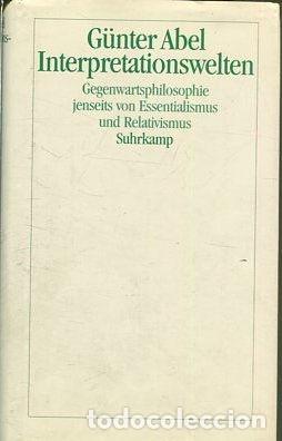 Libros de segunda mano: INTERPRETATIONSWELTEN. - Abel Gunter. - Foto 1