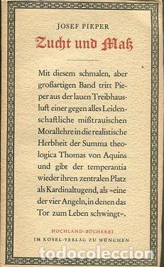 Second hand books: ZUCHT UND MASS. - PIERER Josef.