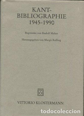 Libros de segunda mano: KANT-BIBLIOGRAPHIE 1945-1990. - VV.AA. - Foto 1