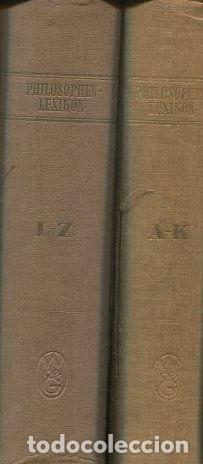 Gebrauchte B&uuml;cher: Philosophen-Lexikon. Handw&ouml;rterbuch der Philosophie nach Personen (2 B&auml;nde KOMPLETT) - A bis Z. - ZI