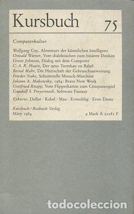 Gebrauchte B&uuml;cher: Kursbuch 75. Computerkultur. - VV.AA.