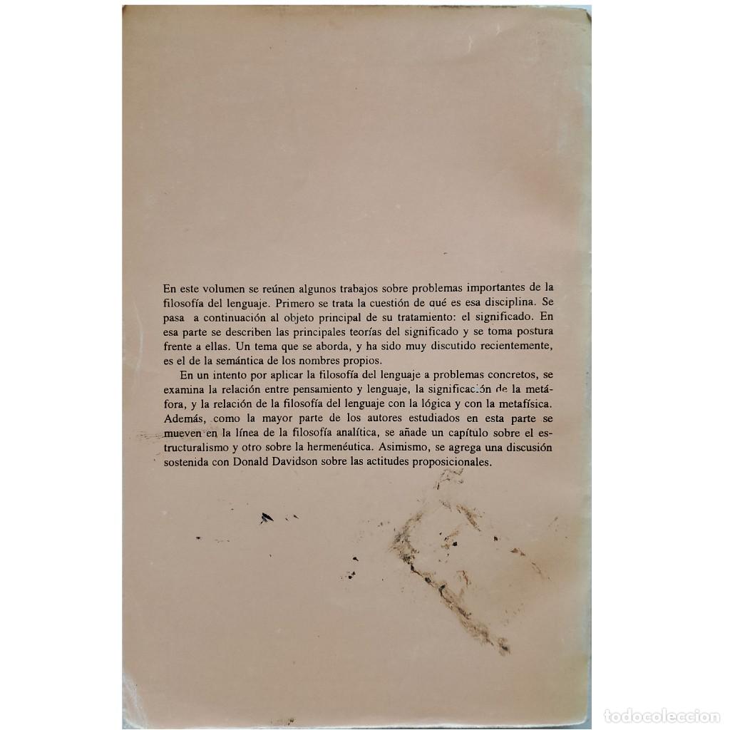 Libros de segunda mano: T&Oacute;PICOS DE FILOSOF&Iacute;A Y LENGUAJE. Beuchot, Mauricio - Foto 2