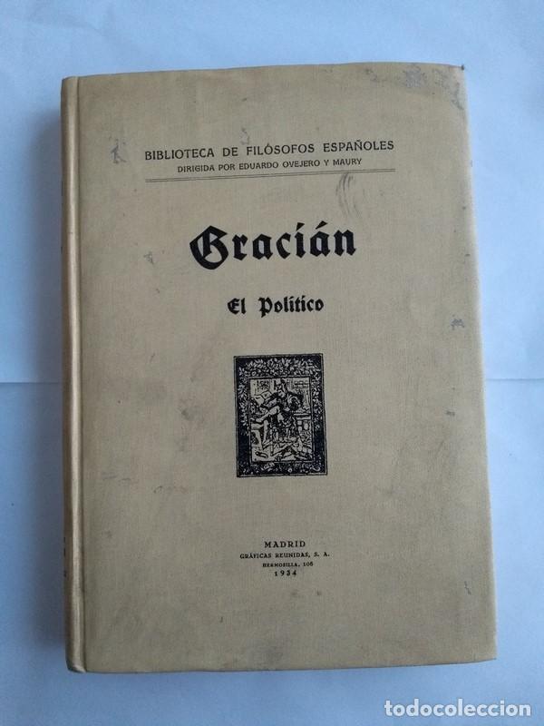 Libros de segunda mano: El politico - Baltasar Graci&aacute;n - Foto 1