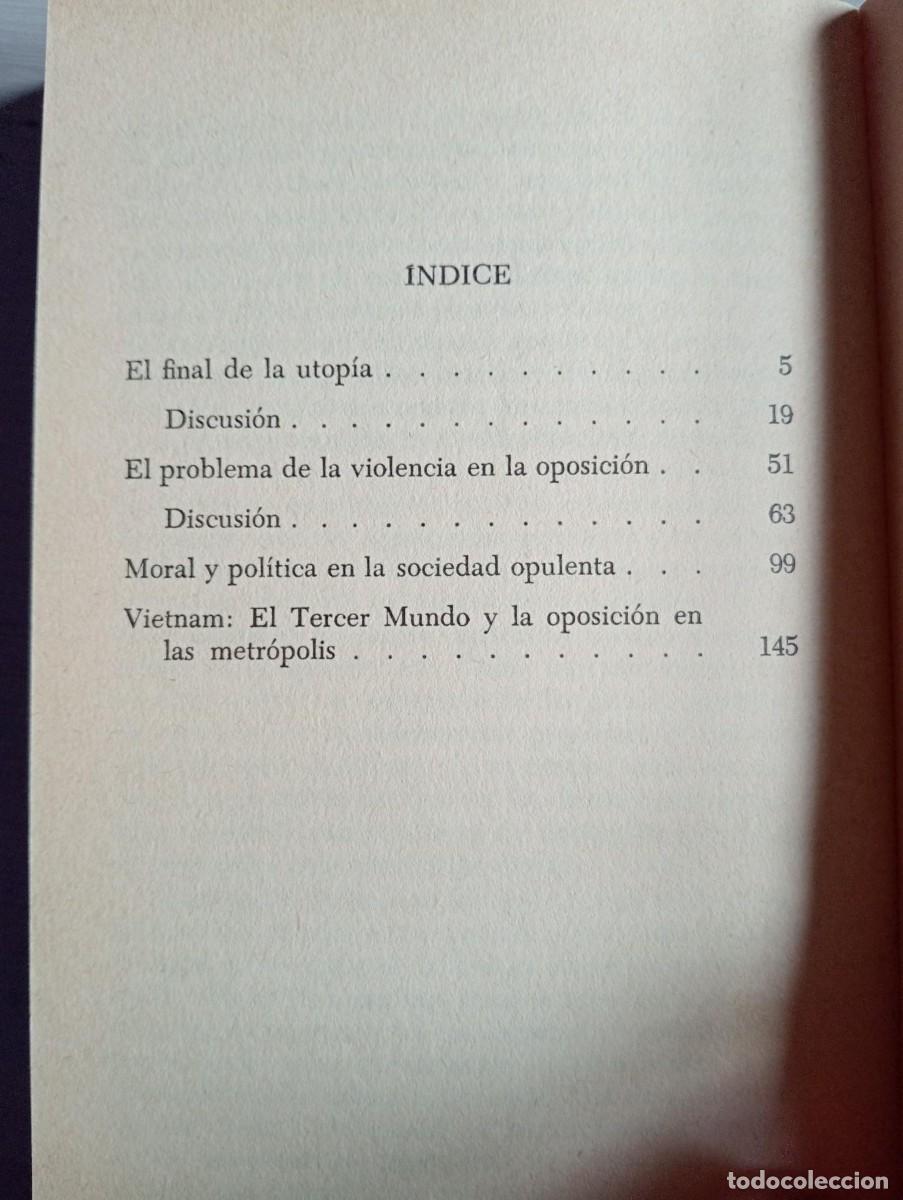 Libros de segunda mano: El final de la utop&iacute;a - Herbert Marcuse - Ariel - 1981 - Foto 7