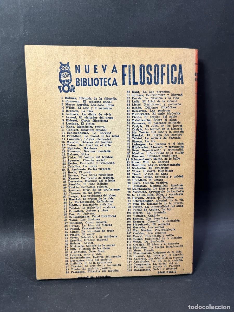 Libros de segunda mano: JAIME BALMES - ETICA - 1942 - Foto 3