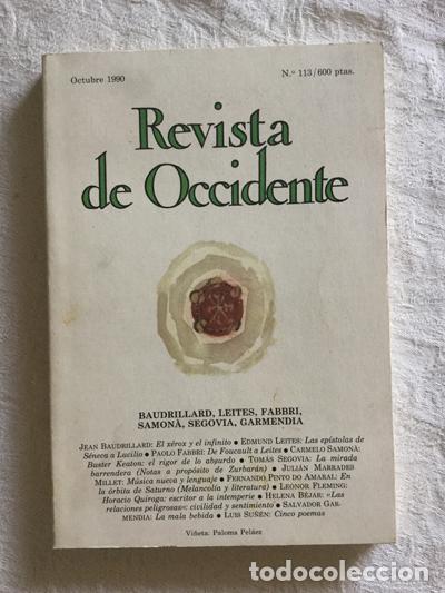 Libros de segunda mano: Revista de occidente N&ordm; 113 &ndash; 1990 - Foto 1