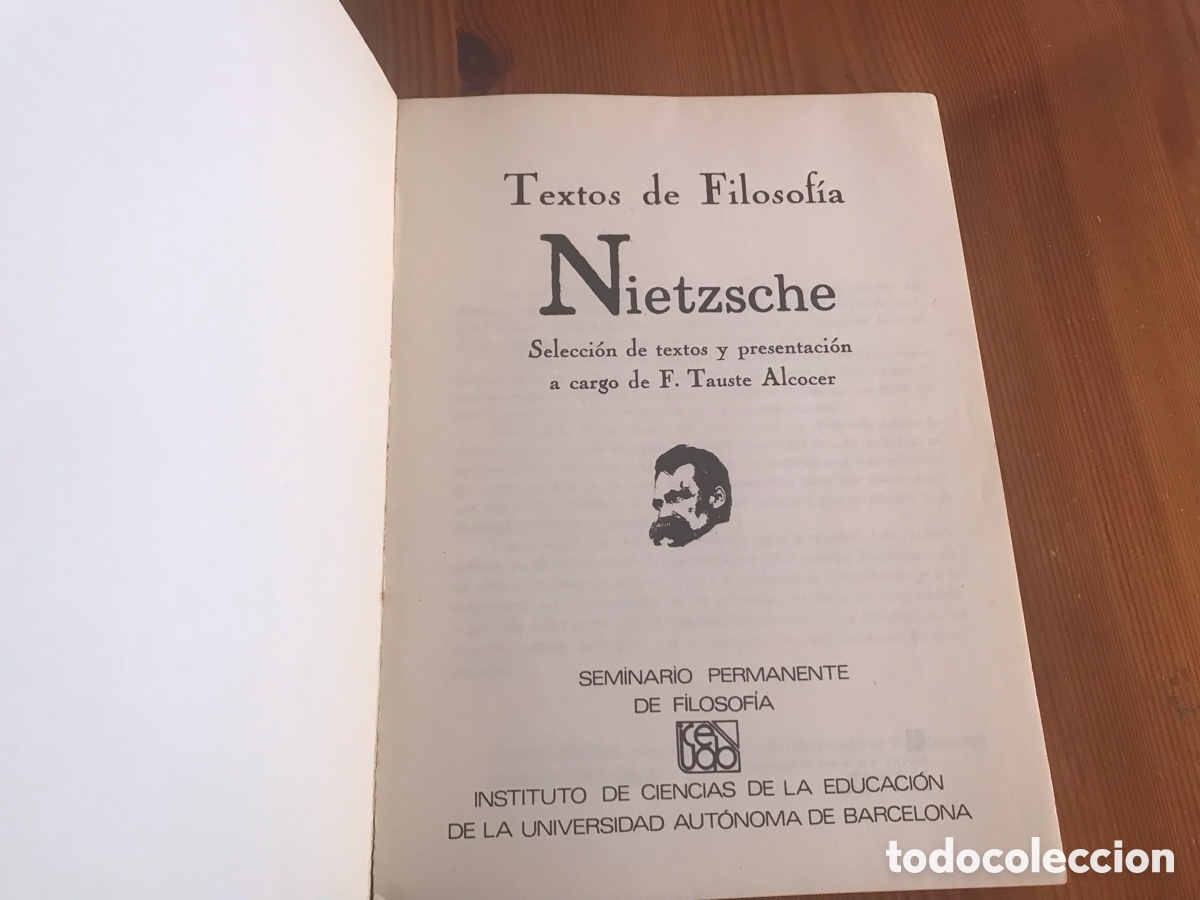 Libros de segunda mano: Textos de filosof&iacute;a. Nietzsche - Foto 3
