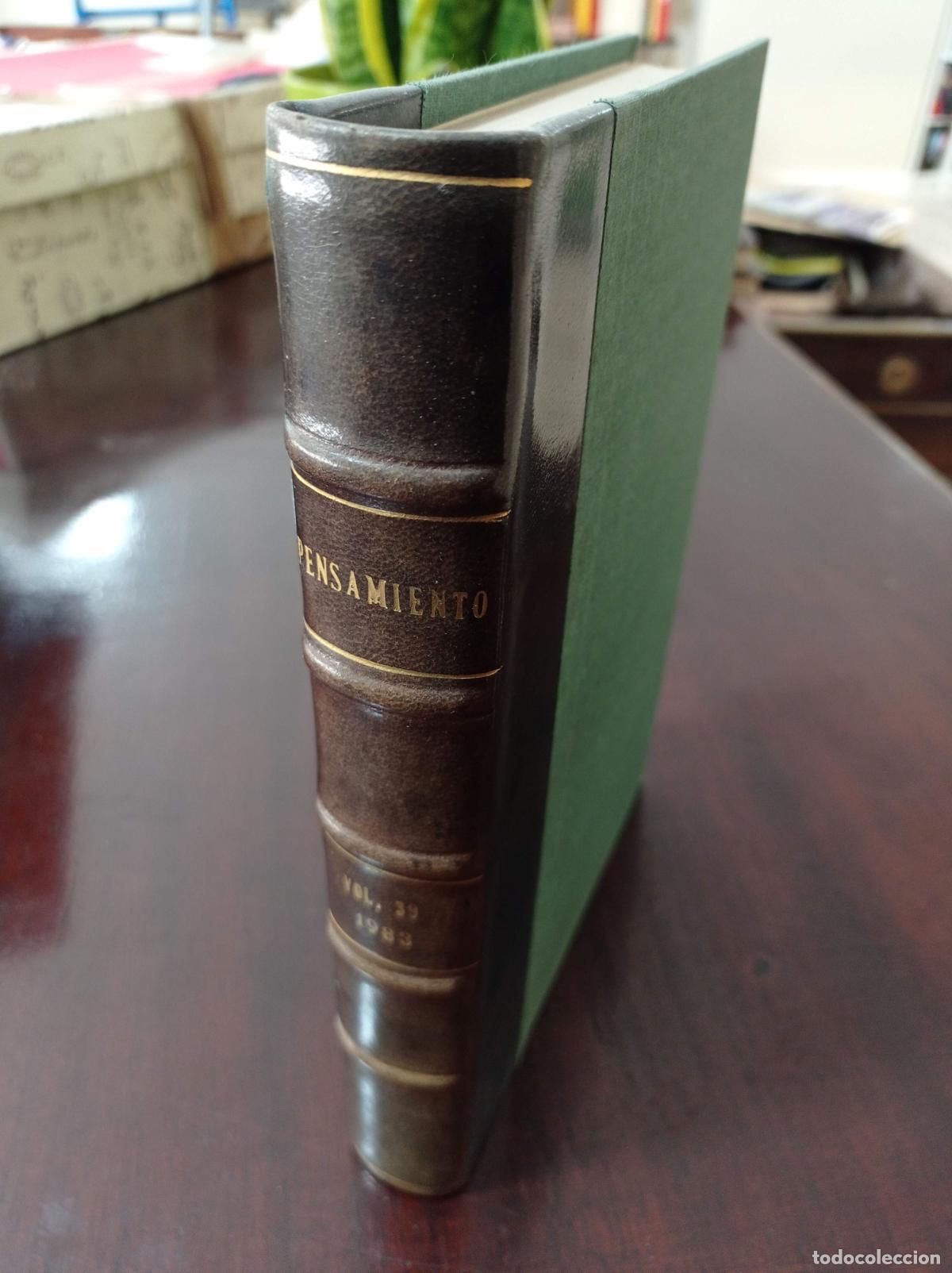 Livres d'occasion: 1983 - Pensamiento. Revista trimestral de investigaci&oacute;n e informaci&oacute;n filos&oacute;fica. Volumen 39