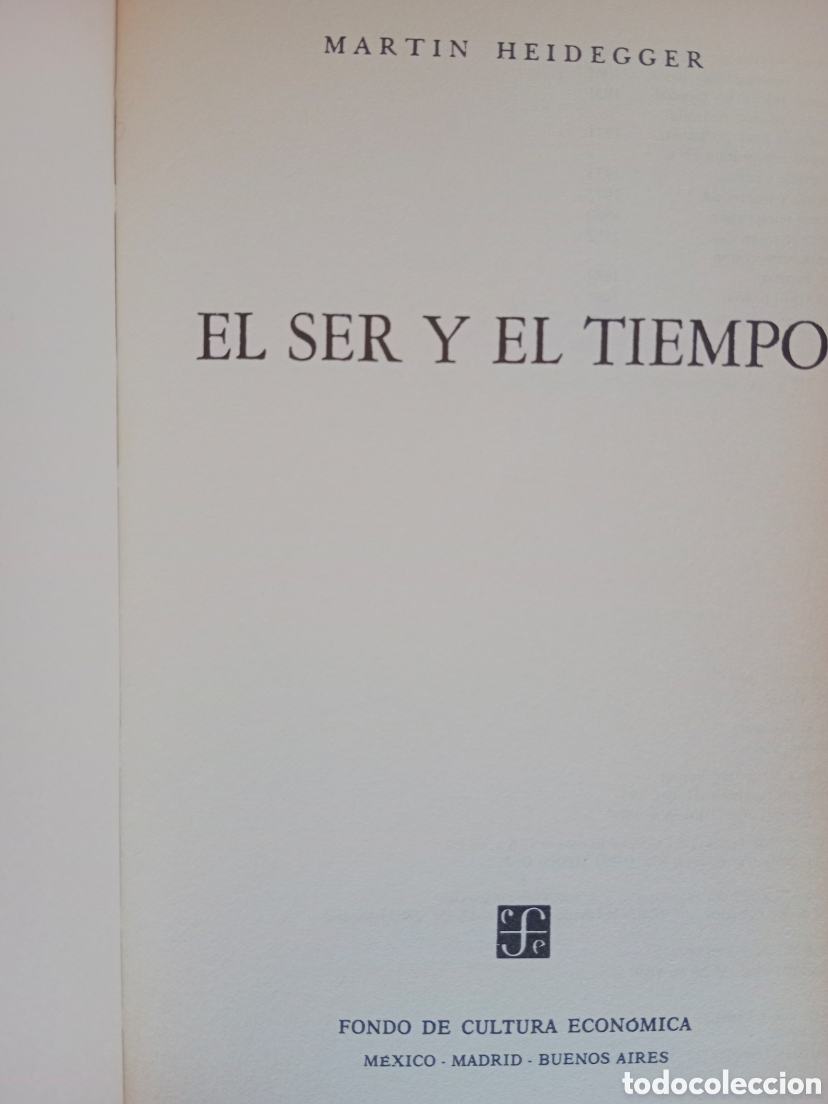 Libros de segunda mano: EL SER Y EL TIEMPO, MART&Iacute;N HEIDEGGER - Foto 4