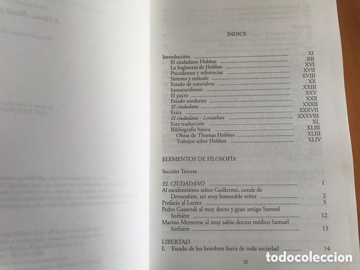 Libros de segunda mano: El ciudadano. Thomas Hobbes. Debate. CSIC. Edici&oacute;n Biling&uuml;e - Foto 6