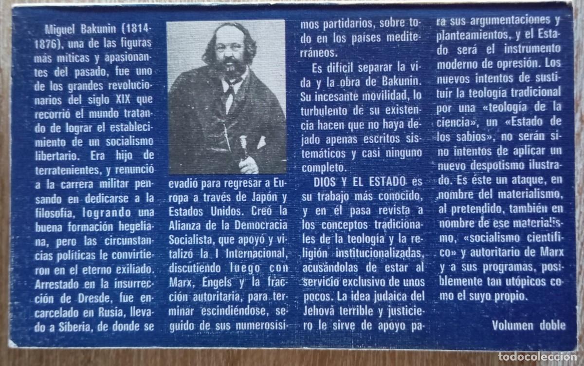 Libros de segunda mano: DIOS Y EL ESTADO - MIJAIL BAKUNIN - Foto 2