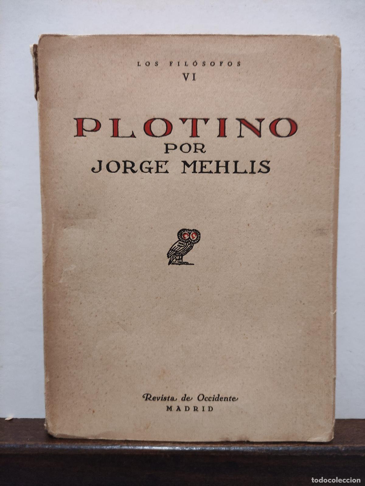 Livres d'occasion: PLOTINO - JORGE MEHLIS