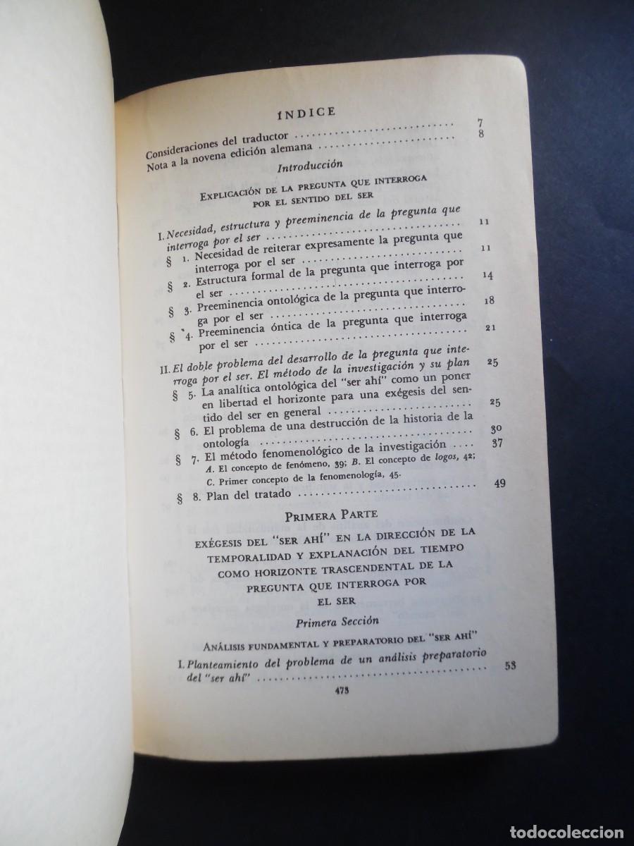 Libros de segunda mano: El ser y el tiempo, de Martin Heidegger - Foto 5
