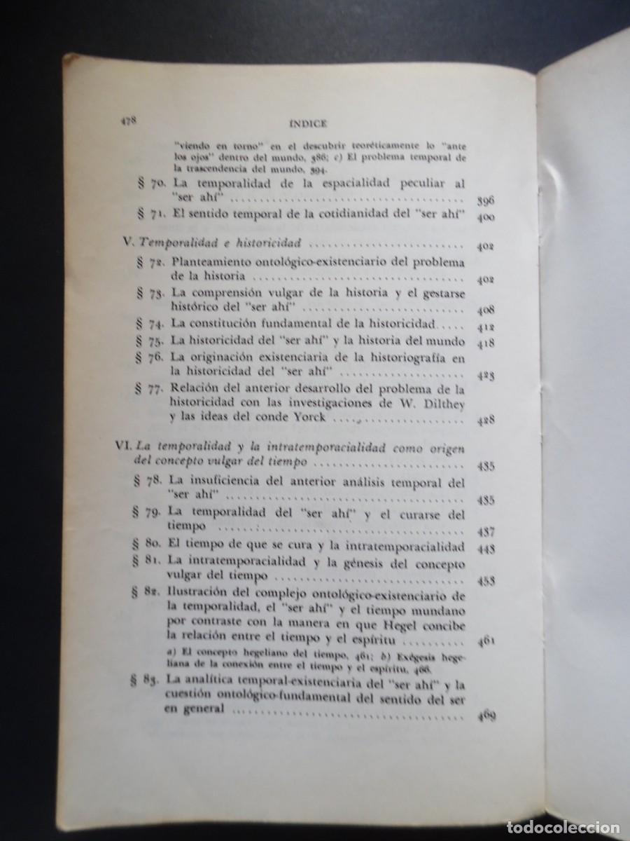 Libros de segunda mano: El ser y el tiempo, de Martin Heidegger - Foto 8