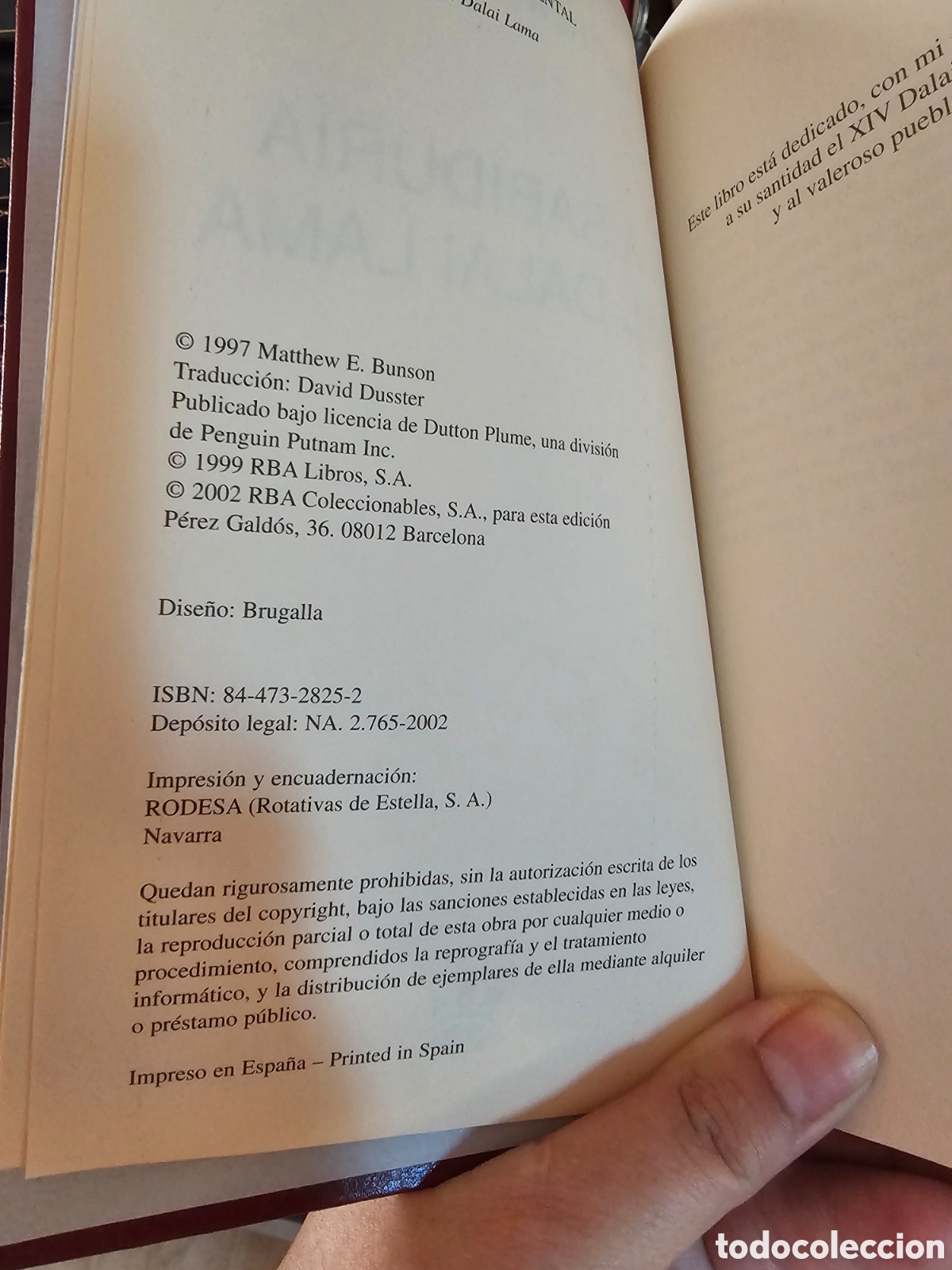 Libros de segunda mano: Matthew E. BUNSON, la Sabidur&iacute;a del Dalai Lama - Foto 3