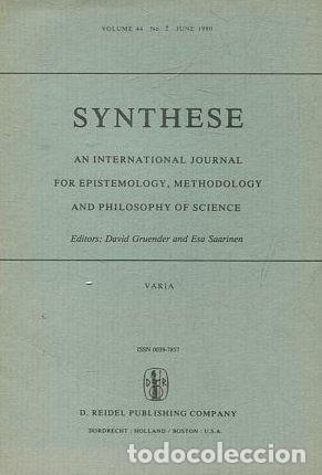 Livres d'occasion: SYNTHESE AN INTERNATIONAL JOURNAL FOR EPISTEMOLOGY, METHODOLOGY AND PHYLOSOPHY OF SCIENCE VOLUME 44.