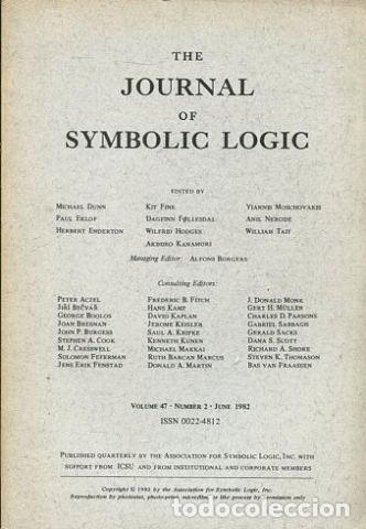 Libri di seconda mano: THE JOURNAL OF SYMBOLIC LOGIC VOLUME 47 NUMBER 2 JUNE 1982. - VV.AA.
