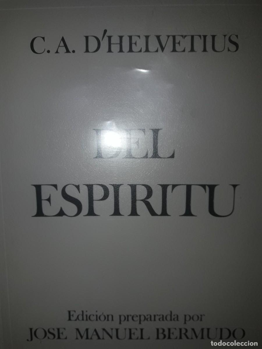 Libri di seconda mano: del esp&iacute;ritu Claude Adrien D'Helvetius