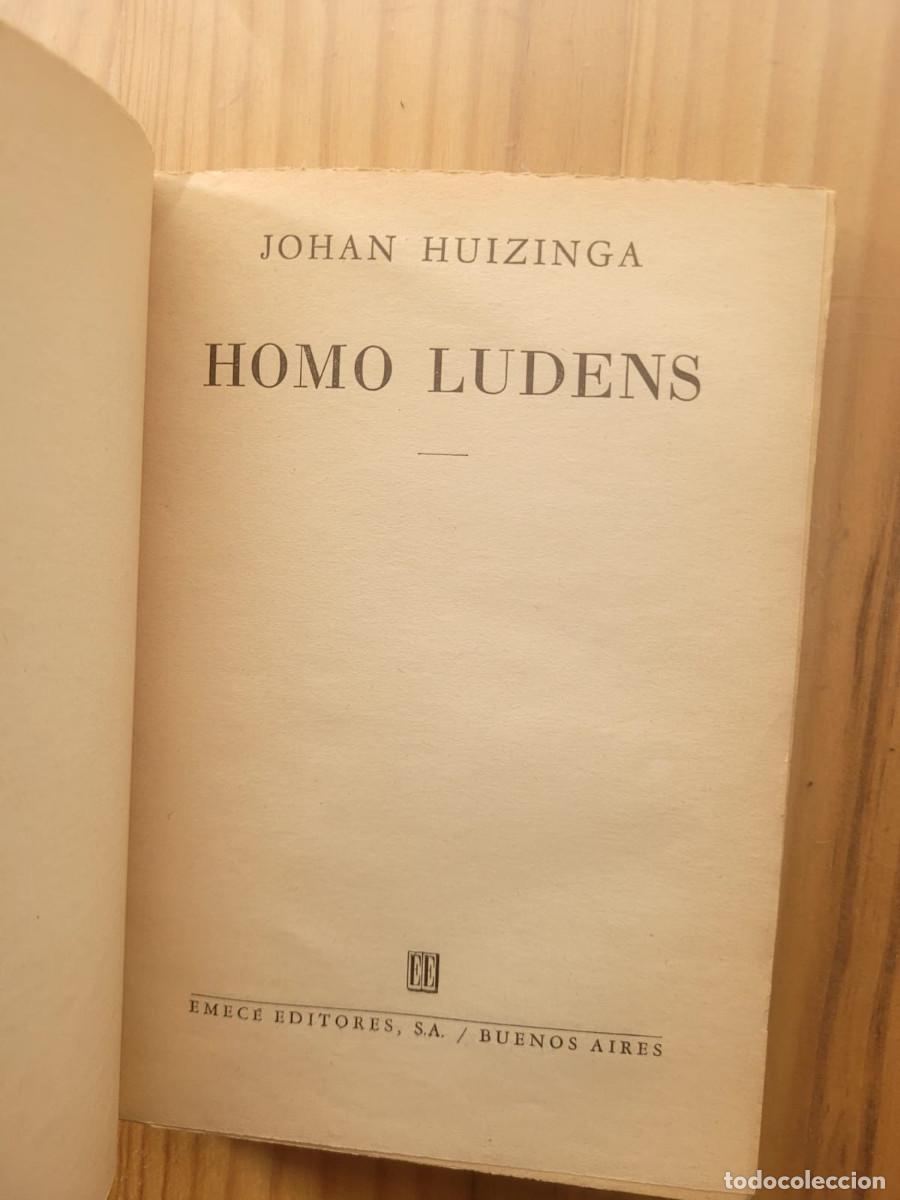 Libros de segunda mano: HOMO LUDENS - JOHAN HUIZINGA (EMEC&Eacute; 1957) - Foto 2