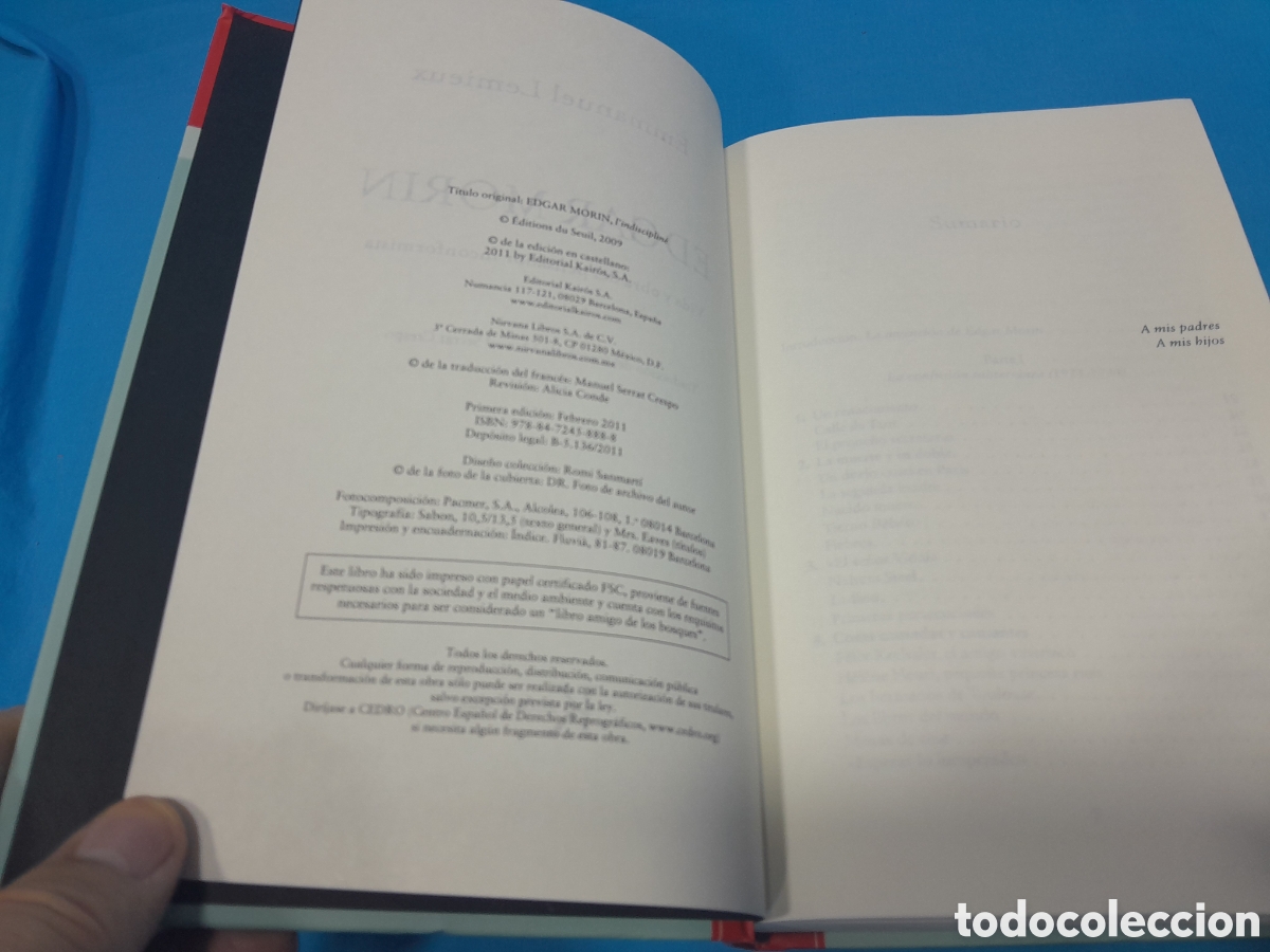 Libros de segunda mano: EDGAR MORIN - EMMANUEL LEMIEUX - Foto 3