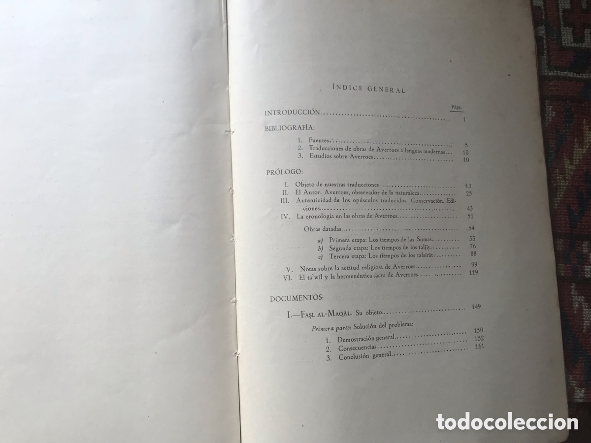 Libros de segunda mano: Teolog&iacute;a de Averroes. Manuel Alonso 1947 - Foto 6