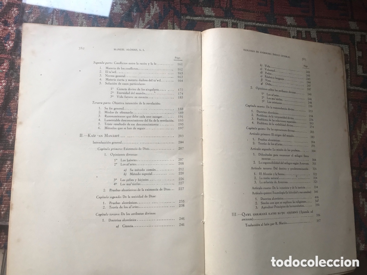 Libros de segunda mano: Teolog&iacute;a de Averroes. Manuel Alonso 1947 - Foto 7