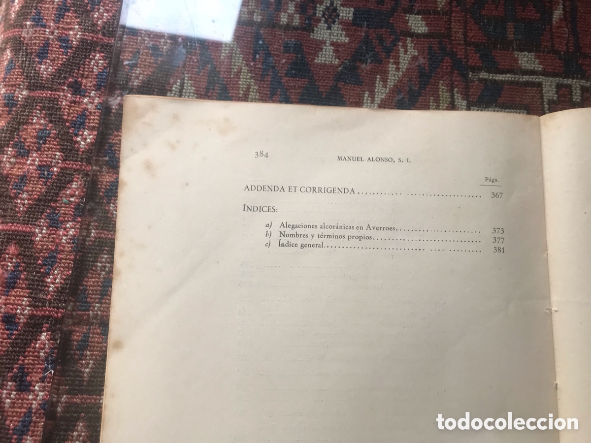 Libros de segunda mano: Teolog&iacute;a de Averroes. Manuel Alonso 1947 - Foto 8