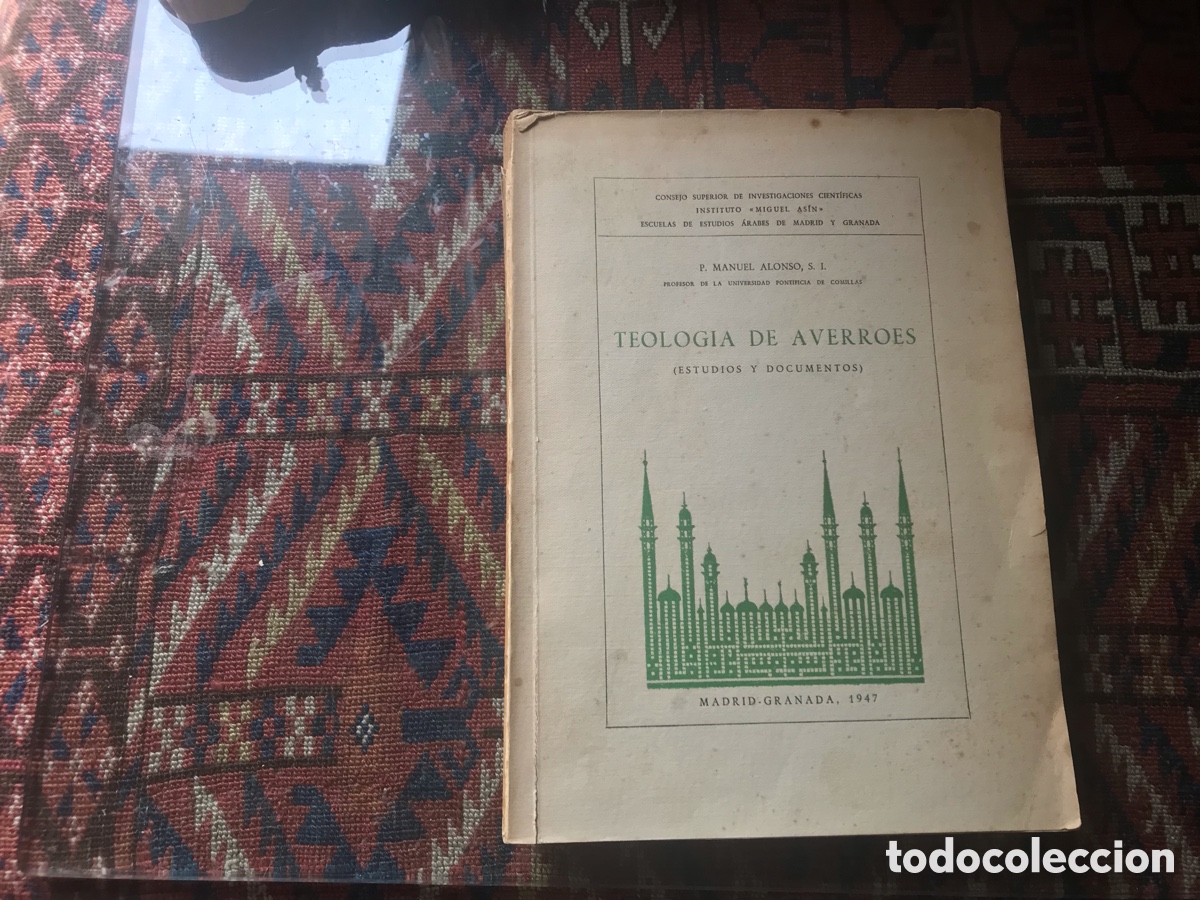 Libros de segunda mano: Teolog&iacute;a de Averroes. Manuel Alonso 1947 - Foto 1